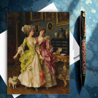 Der Brief, Federico Andreotti Art Postkarte