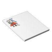 Der Brief K, INITIAL, Toadstools, Gnome, Ladybug Notizblock (angewinkelt)
