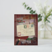 "Der Brief" Lenormand Postkarte (Stehend Vorderseite)