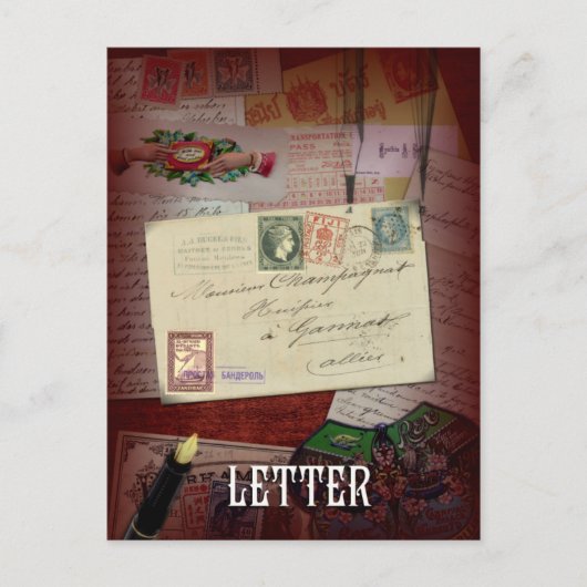 "Der Brief", Limorand Postcard Postkarte (Vorderseite)