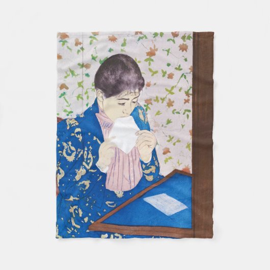 Der Brief, Mary Cassatt Fleecedecke (Vorderseite)