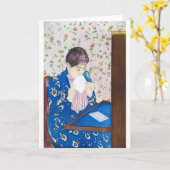 Der Brief, Mary Cassatt Karte (Gelbe Blume)