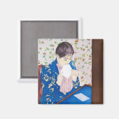 Der Brief, Mary Cassatt Magnet (Vorderseite/Rückseite)