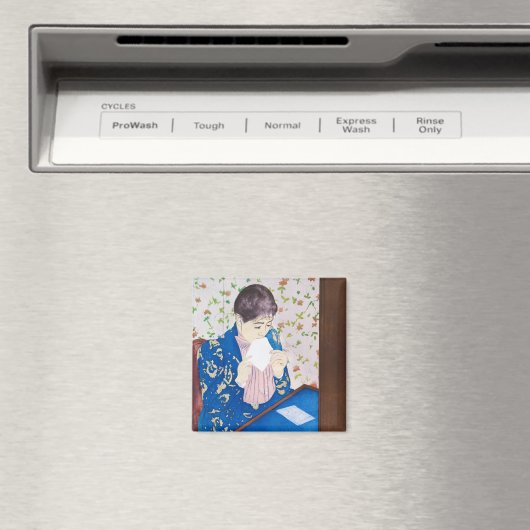 Der Brief, Mary Cassatt Magnet (In Situ (Geschirrspüler))