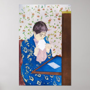 Der Brief, Mary Cassatt Poster