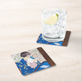 Der Brief, Mary Cassatt Rechteckiger Pappuntersetzer (Vor Ort)