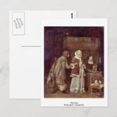 Der Brief von Borch D. J. Gerard Ter Postkarte (Vorne/Hinten)