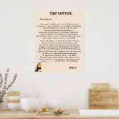DER BRIEF VON JESUS POSTER (Küche)