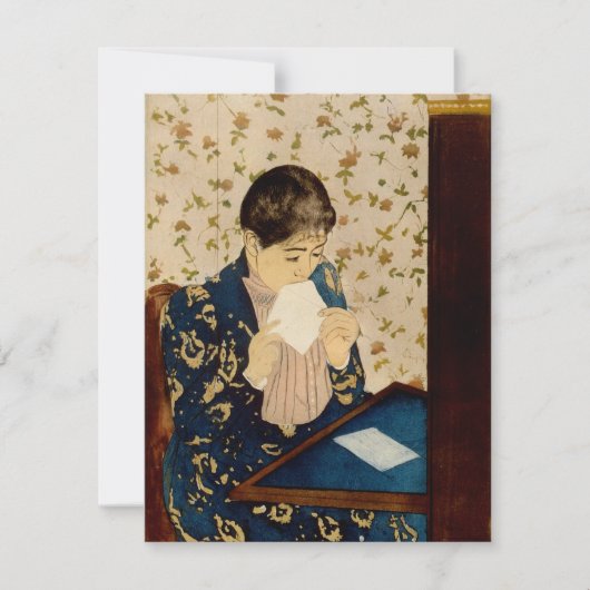 Der Brief von Mary Cassatt (ca. 1891) Einladung (Vorderseite)