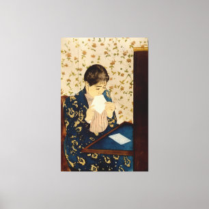 Der Brief von Mary Cassatt (ca. 1891) Leinwanddruck