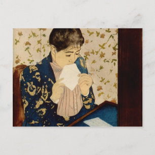 Der Brief von Mary Cassatt (ca. 1891) Postkarte