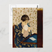 Der Brief von Mary Cassatt (ca. 1891) Postkarte (Vorne/Hinten)