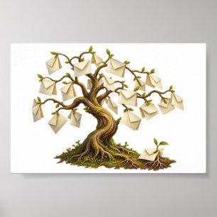 Der Briefbaum Umschläge 6x4 Poster
