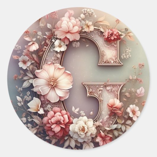 Der Briefumschlag G Runder Aufkleber (Vorderseite)