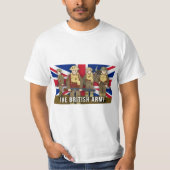 Der britische Armee-Partei-Erste Weltkrieg einfach T-Shirt (Vorderseite)