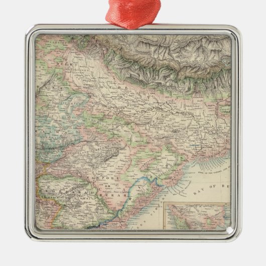 Der britische Besitz in den Ostinseln Silbernes Ornament (Vorne)