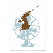 Der britische Brexit trifft das Fanplakat