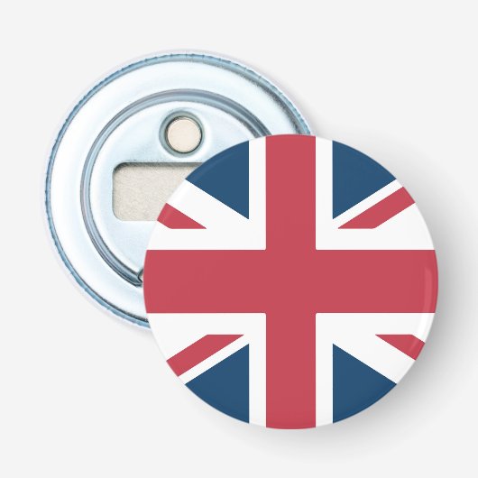 Der britische Flaschenöffner mit Union Jack-Flagge (Vorderseite)