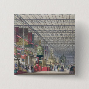 Der britische Nave der großen Ausstellung, 1851 Button