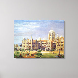 Der britische Raj große indische HalbinselTerminu Leinwanddruck