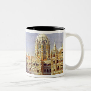 Der britische Raj große indische HalbinselTerminu Zweifarbige Tasse