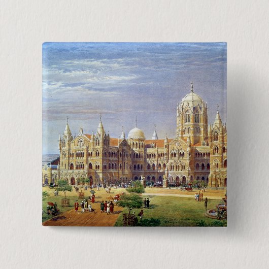 Der britische Raj große indische HalbinselTerminus Button (Vorderseite)