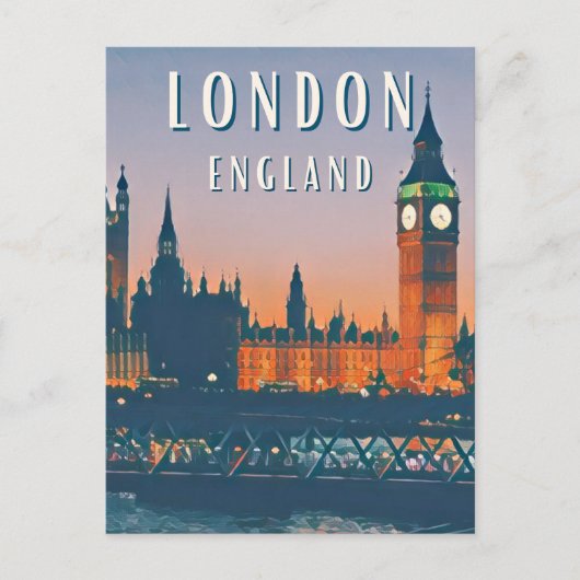 Der britische Reiz von London Postkarte (Vorderseite)