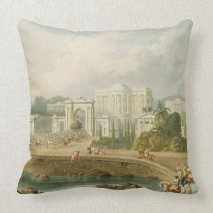 Der britische Sitz in Hyderabad im Jahre 1813, von Kissen