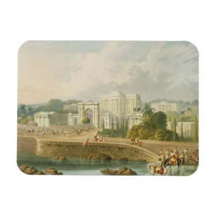 Der britische Sitz in Hyderabad im Jahre 1813, von Magnet