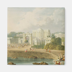 Der britische Sitz in Hyderabad im Jahre 1813, von Magnet