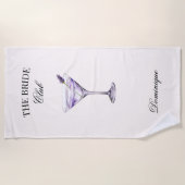 Der Britische Sozialklub Lavender Cocktail Strandtuch (Vorderseite)