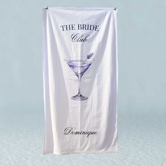 Der Britische Sozialklub Lavender Cocktail Strandtuch