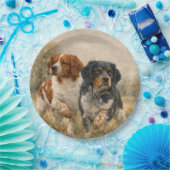 Der Brittany Spaniel  Pappteller (Party)