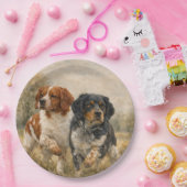 Der Brittany Spaniel  Pappteller (Party)