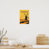 Der Broads Nationalpark England Vintag Poster (Küche)