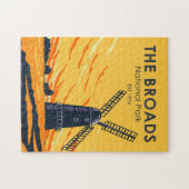 Der Broads Nationalpark England Vintag Puzzle (Horizontal)