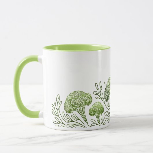 Der Broccoli-Liebhaber Tasse (Links)