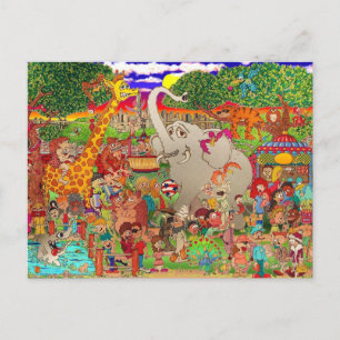Der Bronx Zoo Uncaged Postkarte
