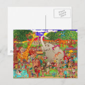 Der Bronx-Zoo wird ungezähmt Postkarte (Vorne/Hinten)