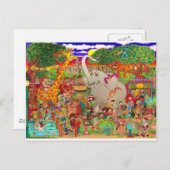 Der Bronx-Zoo wird ungezähmt Postkarte (Vorne/Hinten)