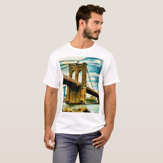 Der Brooklyn Bridge Basic-T - Shirt (Vorne ganz)