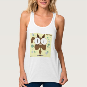 Der Brown-Katzen-Frauen nehmen geeignetes Tank Top