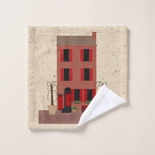 Der Brownstone mit Set aus Baumkronen (Waschlappen)