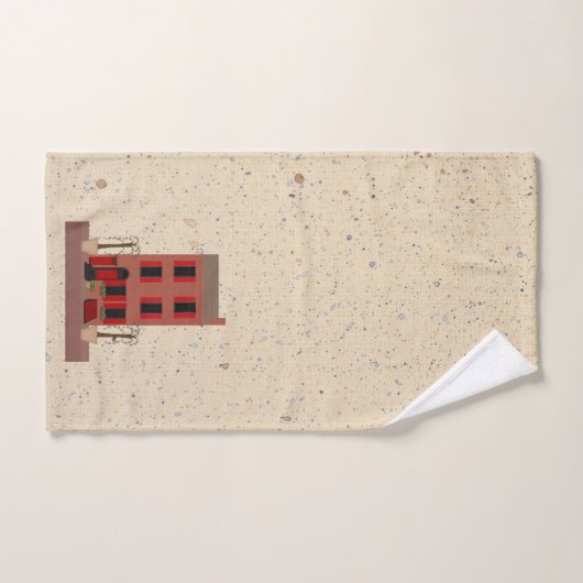 Der Brownstone mit Set aus Baumkronen (Handtuch)