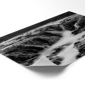 Der Bruararfoss-Wasserfall in Island Poster (Ecke)