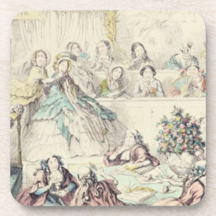 Der Bruch des Eheversprechens - Cartoonhand färbte Getränkeuntersetzer