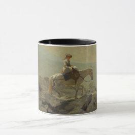 Der Brückenweg, die weißen Berge (Winslow Homer) Tasse