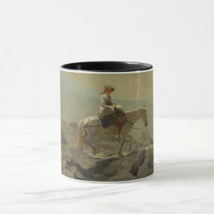 Der Brückenweg, die weißen Berge (Winslow Homer) Tasse