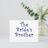 Der Bruder der Briden Postkarte (Stehend Vorderseite)