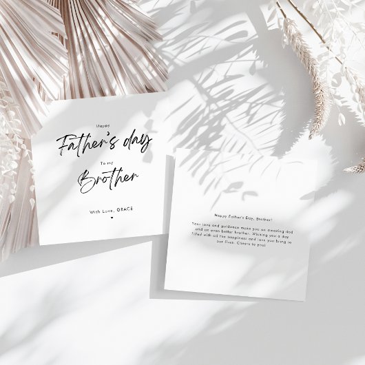 Der Bruder des einfachen glücklichen Vaters Karte